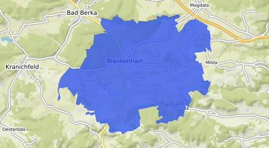 Bodenrichtwertkarte Blankenhain Thueringen