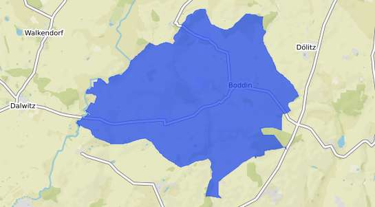 Bodenrichtwertkarte Boddin b. Teterow