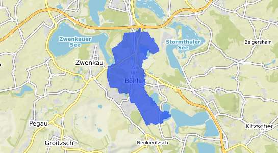 Bodenrichtwertkarte Boehlen Thueringen