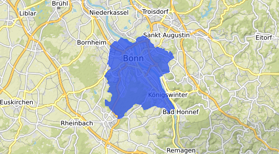 Bodenrichtwertkarte Bonn