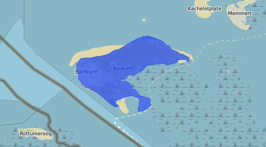 Bodenrichtwertkarte Borkum