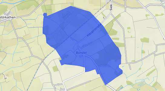 Bodenrichtwertkarte Borstel b. Neumuenster
