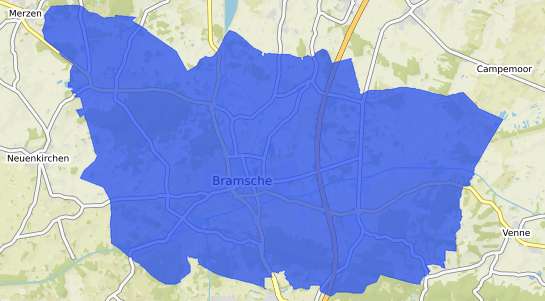 Bodenrichtwertkarte Bramsche Hase