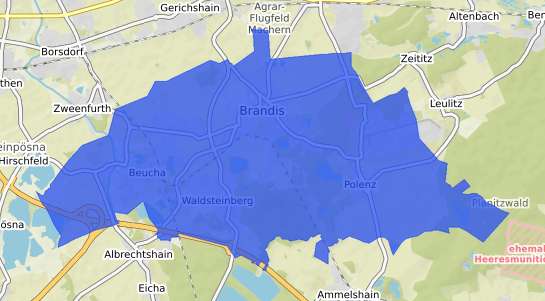Bodenrichtwertkarte Brandis b. Wurzen