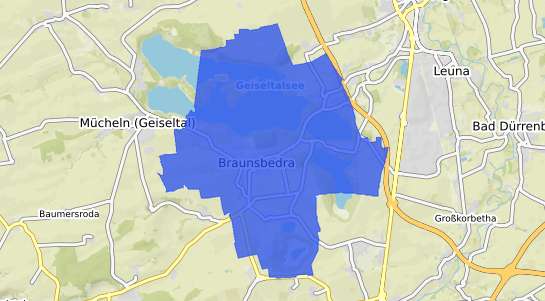 Bodenrichtwertkarte Braunsbedra
