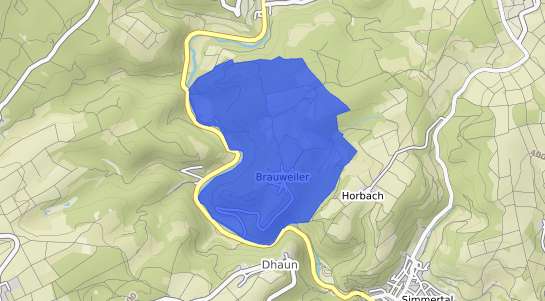 Bodenrichtwertkarte Brauweiler b. Kirn, Nahe