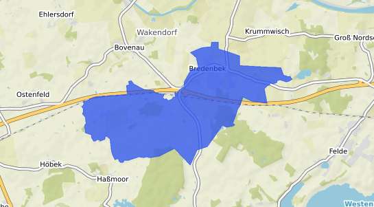 Bodenrichtwertkarte Bredenbek b. Rendsburg