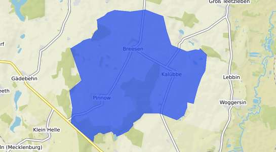 Bodenrichtwertkarte Breesen b. Neubrandenburg