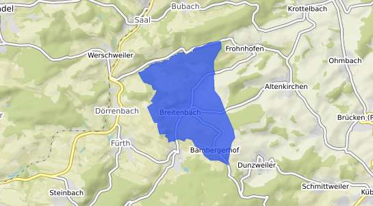Bodenrichtwertkarte Breitenbach b. Suhl