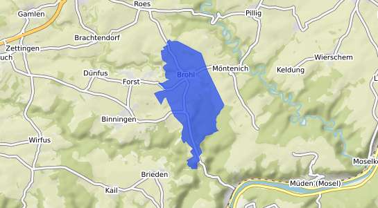 Bodenrichtwertkarte Brohl Eifel