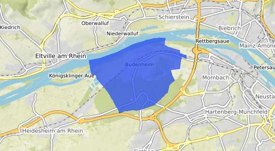 Bodenrichtwertkarte Budenheim b. Mainz