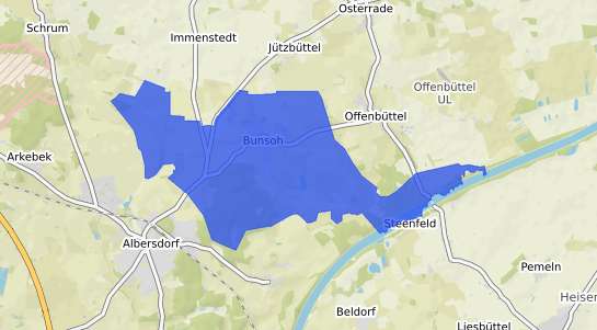 Bodenrichtwertkarte Bunsoh Dithmarschen