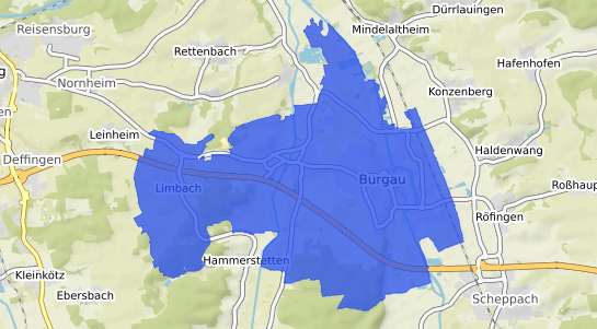 Bodenrichtwertkarte Burgau Schwaben