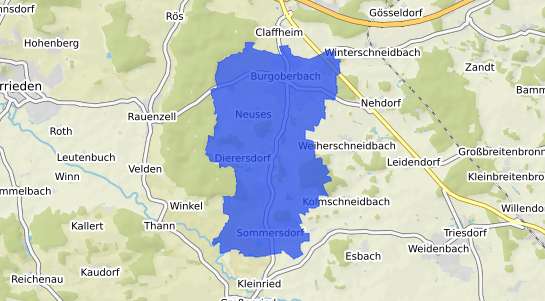 Bodenrichtwertkarte Burgoberbach