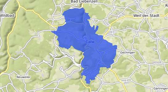 Bodenrichtwertkarte Calw