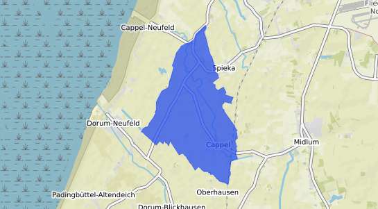 Bodenrichtwertkarte Cappel b. Bremerhaven