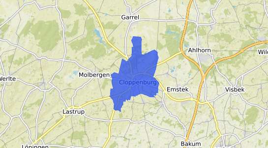 Bodenrichtwertkarte Cloppenburg