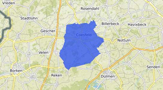 Bodenrichtwertkarte Coesfeld