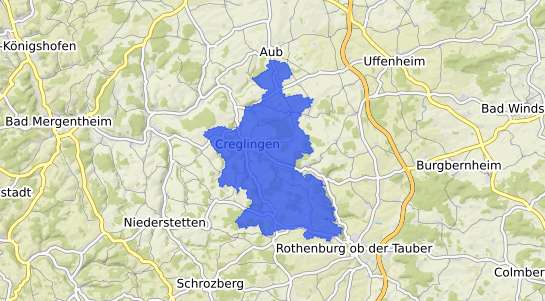 Bodenrichtwertkarte Creglingen