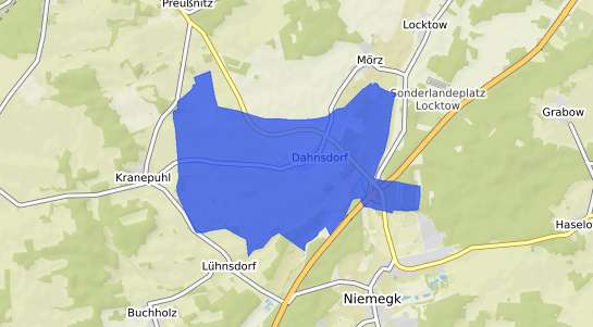 Bodenrichtwertkarte Dahnsdorf