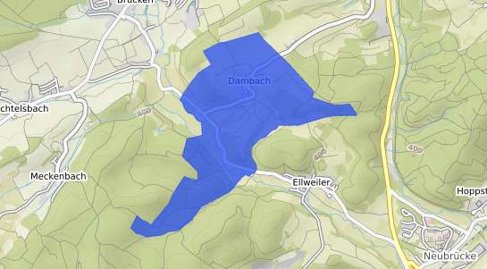Bodenrichtwertkarte Dambach Kr. Birkenfeld, Nahe