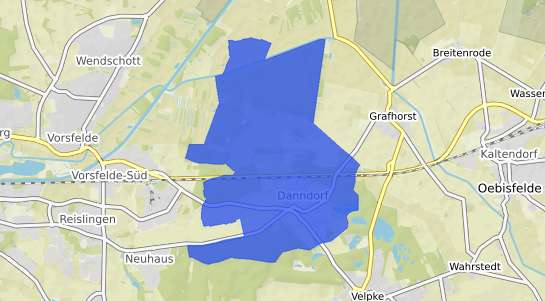 Bodenrichtwertkarte Danndorf Niedersachsen