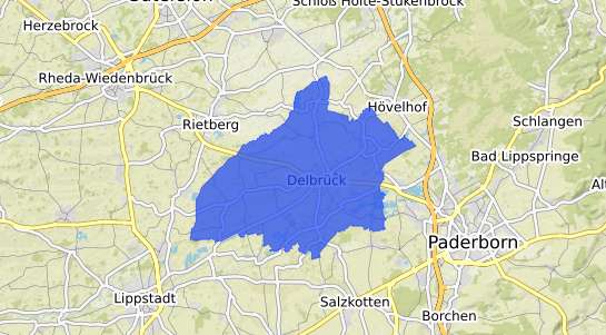 Bodenrichtwertkarte Delbr&uuml;ck