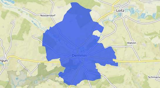 Bodenrichtwertkarte Demmin Hansestadt