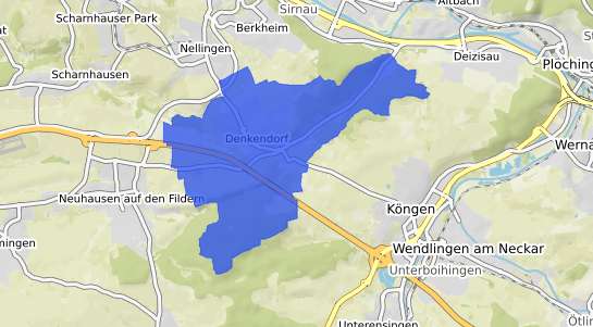Bodenrichtwertkarte Denkendorf Oberbayern