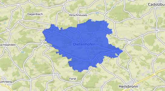 Bodenrichtwertkarte Dietenhofen Mittelfranken
