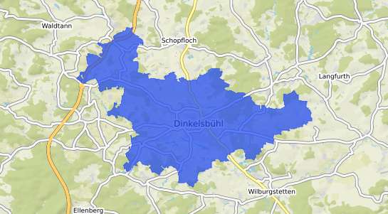 Bodenrichtwertkarte Dinkelsb&uuml;hl