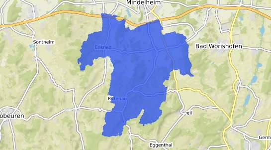 Bodenrichtwertkarte Dirlewang