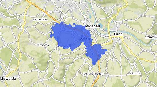 Bodenrichtwertkarte Dohna Sachsen