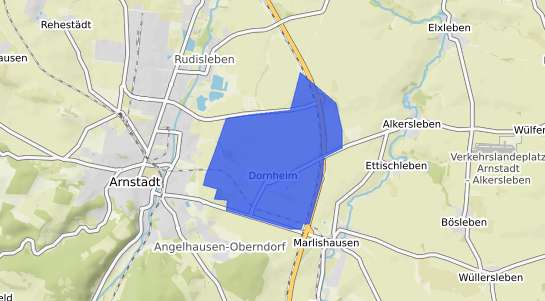 Bodenrichtwertkarte Dornheim b. Arnstadt