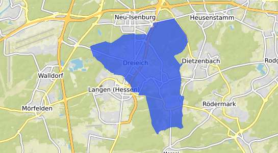 Bodenrichtwertkarte Dreieich