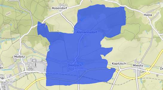 Bodenrichtwertkarte Dreitzsch