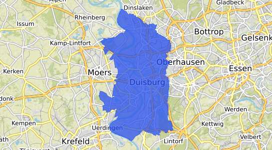 Bodenrichtwertkarte Duisburg
