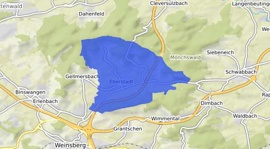 Bodenrichtwertkarte Eberstadt Wuerttemberg
