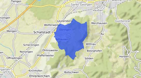 Bodenrichtwertkarte Ebringen Breisgau