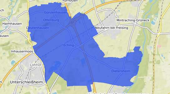 Bodenrichtwertkarte Eching Niederbayern