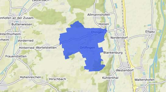 Bodenrichtwertkarte Ehingen Mittelfranken