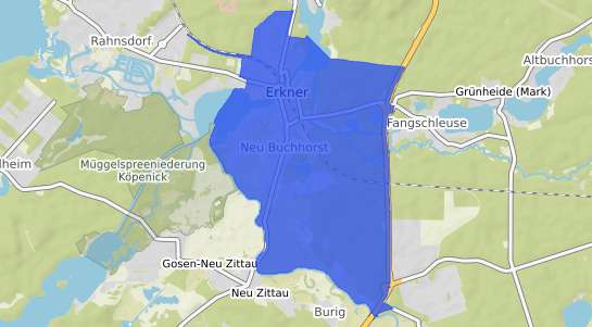 Bodenrichtwertkarte Erkner