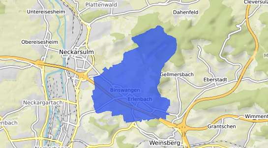 Bodenrichtwertkarte Erlenbach Kr. Heilbronn, Neckar