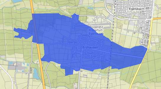 Bodenrichtwertkarte Erzhausen Hessen