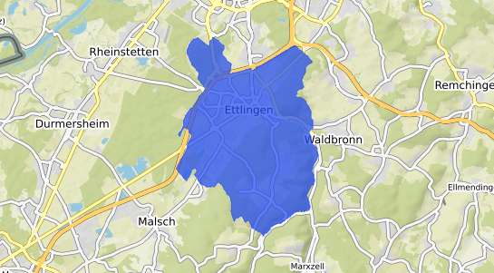 Bodenrichtwertkarte Ettlingen