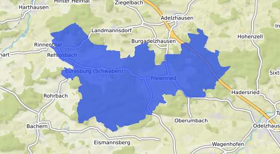Bodenrichtwertkarte Eurasburg b. Wolfratshausen