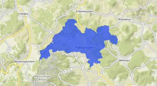 Bodenrichtwertkarte Fladungen