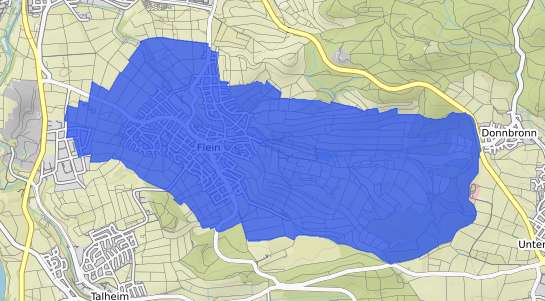Bodenrichtwertkarte Flein b. Heilbronn, Neckar