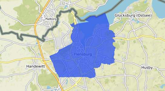 Bodenrichtwertkarte Flensburg