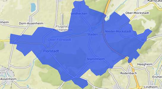 Bodenrichtwertkarte Florstadt